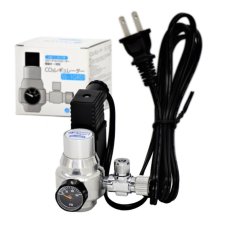 画像1: CO2レギュレーターシンプルタイプ SS-1GR01 / スピードコントローラー・電磁弁一体型 / 小型CO2ボンベ用（5/8-18UNF 内容量74g小型CO2カートリッジボンベ用）アクアリウム 水草用 (1)