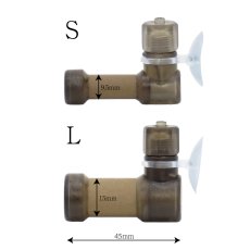 画像3: クリスタルアクア CO2拡散器 - スーパーミストCO2ディフューザー（S/Lサイズ） 4/6mmチューブ対応（耐圧チューブ推奨）　アクアリウム・水草水槽育成用 (3)