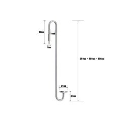 画像2: CO2拡散器 ステンレスCO2ディフューザー（薄型）スーパーミスト　0.2MPa以上推奨　全長25cm / 30cm / 40cm　アクアリウム・水草水槽育成用 (2)