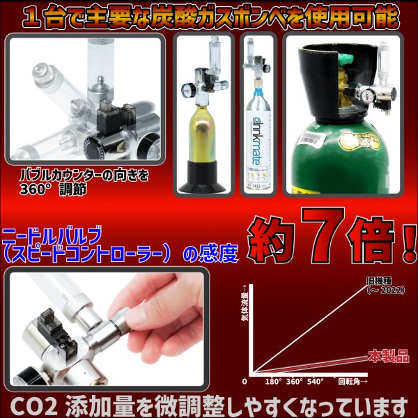 カルシウムリアクター　CO2レギュレーター　電磁弁付き 楽天市場】クリスタルアクア CO2レギュレーターSS-1GR02AB：低