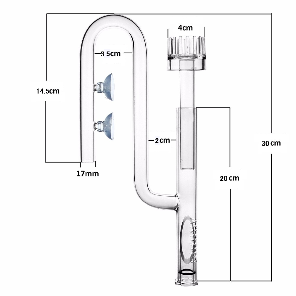 その他用品（）｜サーフェーススキマー ガラス製 外部フィルター用吸水パイプ 油膜取り 12/16mm・16/22mm ｜[G-SKIMMER]  CO2添加用品、水槽用LEDライト通販 クリスタルアクア 本店